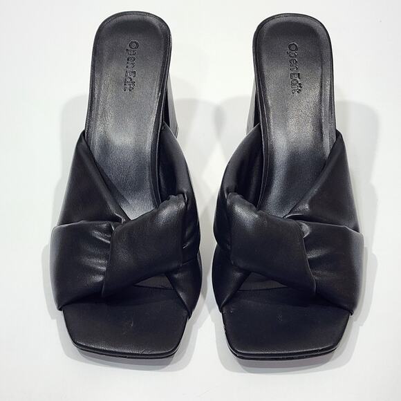 Open Edit Saydee‎ Heeled Sandals Black Size 11 - Picture 8 of 13